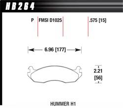 Hawk Performance - SuperDuty Disc Brake Pad - Hawk Performance HB264P.575 - Image 1
