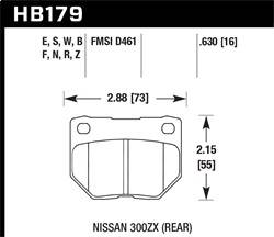 Hawk Performance - HP Plus Disc Brake Pad - Hawk Performance HB179N.630 - Image 1