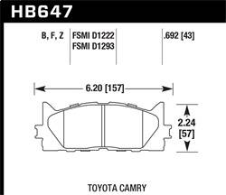 Hawk Performance - HPS 5.0 Disc Brake Pad - Hawk Performance HB647B.692 - Image 1