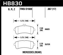 Hawk Performance - HPS 5.0 Disc Brake Pad - Hawk Performance HB830B.667 - Image 1