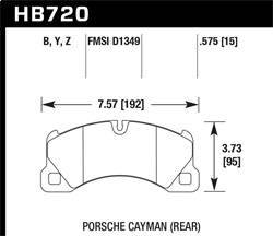 Hawk Performance - HPS 5.0 Disc Brake Pad - Hawk Performance HB720B.575 - Image 1