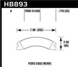 Hawk Performance - SuperDuty Disc Brake Pad - Hawk Performance HB893P.770 - Image 1