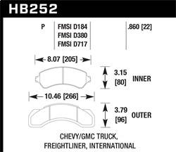 Hawk Performance - SuperDuty Disc Brake Pad - Hawk Performance HB252P.860 - Image 1
