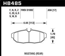 Hawk Performance - Blue 9012 Disc Brake Pad - Hawk Performance HB485E.656 - Image 1