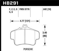 Hawk Performance - DTC-70 Disc Brake Pad - Hawk Performance HB291U.642 - Image 1