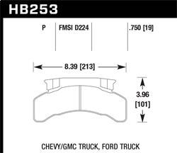 Hawk Performance - SuperDuty Disc Brake Pad - Hawk Performance HB253P.750 - Image 1