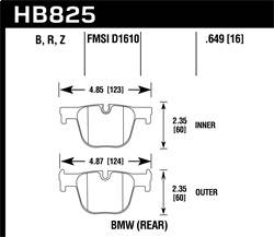 Hawk Performance - Street Race Disc Brake Pad - Hawk Performance HB825R.649 - Image 1