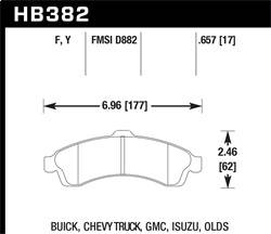 Hawk Performance - LTS Disc Brake Pad - Hawk Performance HB382Y.657 - Image 1