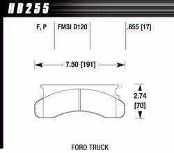 Hawk Performance - Disc Brake Pad - Hawk Performance HB255F.655 - Image 1