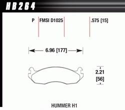 Hawk Performance - Disc Brake Pad - Hawk Performance HB264P.575 - Image 1