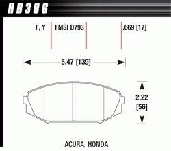 Hawk Performance - Disc Brake Pad - Hawk Performance HB386F.669 - Image 1