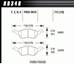 Hawk Performance - Disc Brake Pad - Hawk Performance HB346N.713 - Image 1