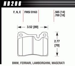 Hawk Performance - Disc Brake Pad - Hawk Performance HB206N.700 - Image 1