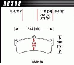 Hawk Performance - Disc Brake Pad - Hawk Performance HB348V1.140 - Image 1