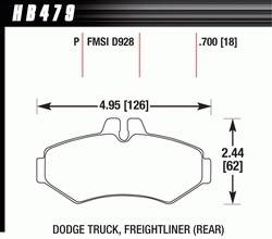 Hawk Performance - Disc Brake Pad - Hawk Performance HB479P.700 - Image 1