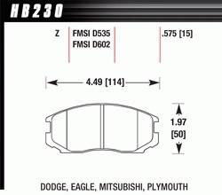 Hawk Performance - Disc Brake Pad - Hawk Performance HB230Z.575 - Image 1