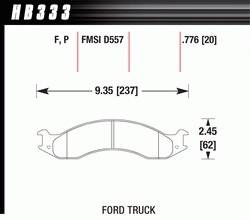 Hawk Performance - Disc Brake Pad - Hawk Performance HB333F.776 - Image 1