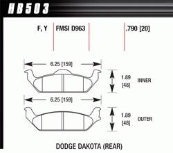 Hawk Performance - Disc Brake Pad - Hawk Performance HB503F.790 - Image 1