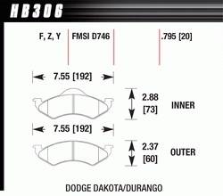 Hawk Performance - Disc Brake Pad - Hawk Performance HB306Z.795 - Image 1