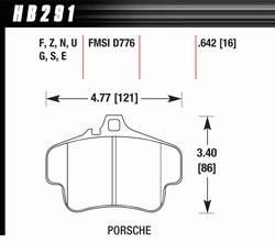 Hawk Performance - Disc Brake Pad - Hawk Performance HB291Z.642 - Image 1