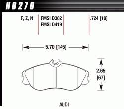 Hawk Performance - Disc Brake Pad - Hawk Performance HB270N.724 - Image 1