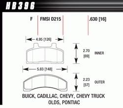 Hawk Performance - Disc Brake Pad - Hawk Performance HB396F.630 - Image 1