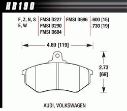 Hawk Performance - Disc Brake Pad - Hawk Performance HB190N.730 - Image 1