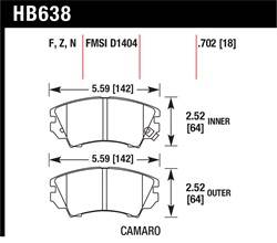 Hawk Performance - Disc Brake Pad - Hawk Performance HB638N.702 - Image 1