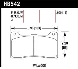 Hawk Performance - Disc Brake Pad - Hawk Performance HB542H.600 - Image 1