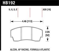 Hawk Performance - Disc Brake Pad - Hawk Performance HB192F.620 - Image 1