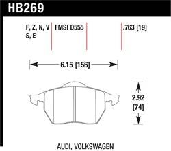 Hawk Performance - Disc Brake Pad - Hawk Performance HB269S.763 - Image 1