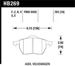 Hawk Performance - Disc Brake Pad - Hawk Performance HB269V.763 - Image 1