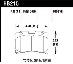 Hawk Performance - Disc Brake Pad - Hawk Performance HB215E.630 - Image 1