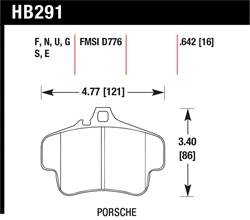 Hawk Performance - Disc Brake Pad - Hawk Performance HB291N.642 - Image 1