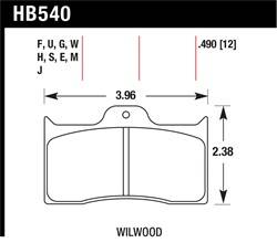Hawk Performance - Disc Brake Pad - Hawk Performance HB540J.490 - Image 1
