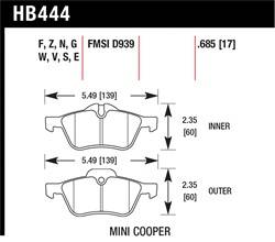 Hawk Performance - Disc Brake Pad - Hawk Performance HB444V.685 - Image 1