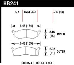 Hawk Performance - Disc Brake Pad - Hawk Performance HB241F.710 - Image 1