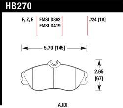 Hawk Performance - Disc Brake Pad - Hawk Performance HB270E.724 - Image 1