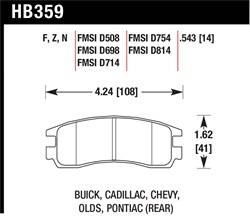 Hawk Performance - Disc Brake Pad - Hawk Performance HB359N.543 - Image 1