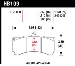 Hawk Performance - Disc Brake Pad - Hawk Performance HB109N.650 - Image 1
