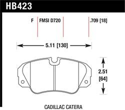 Hawk Performance - Disc Brake Pad - Hawk Performance HB423F.709 - Image 1