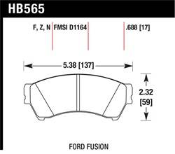 Hawk Performance - Disc Brake Pad - Hawk Performance HB565N.688 - Image 1