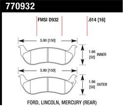 Hawk Performance - Premium OES Disc Brake Pads - Hawk Performance 770932 - Image 1