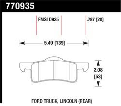 Hawk Performance - Premium OES Disc Brake Pads - Hawk Performance 770935 - Image 1