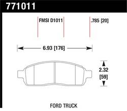 Hawk Performance - Premium OES Disc Brake Pads - Hawk Performance 771011 - Image 1