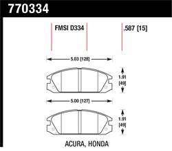 Hawk Performance - Premium OES Disc Brake Pads - Hawk Performance 770334 - Image 1