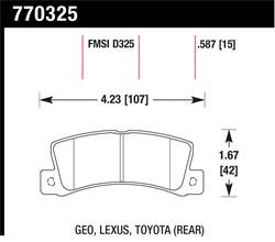 Hawk Performance - Premium OES Disc Brake Pads - Hawk Performance 770325 - Image 1