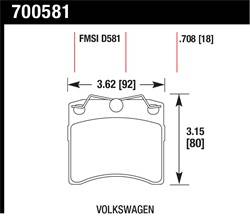 Hawk Performance - Premium OES Disc Brake Pads - Hawk Performance 770581 - Image 1