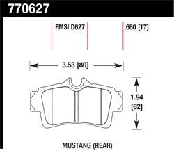 Hawk Performance - Premium OES Disc Brake Pads - Hawk Performance 770627 - Image 1