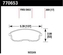 Hawk Performance - Premium OES Disc Brake Pads - Hawk Performance 770653 - Image 1